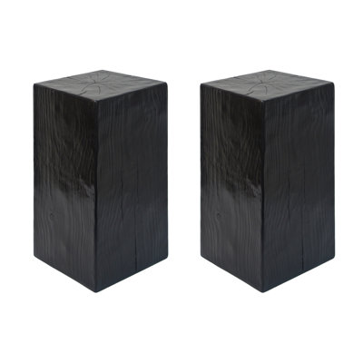 Wood-Look Square-Column MGO End Table(Only Including  one piece Table)