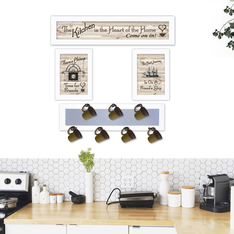 Ensemble de 4 décorations murales de cuisine