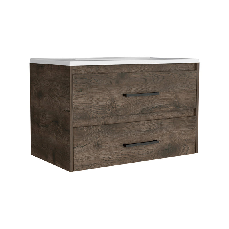 Meuble-lavabo flottant 20,4 po avec 2 tiroirs
