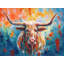 Bétail en flammes - peinture sur toile tendue-875233274