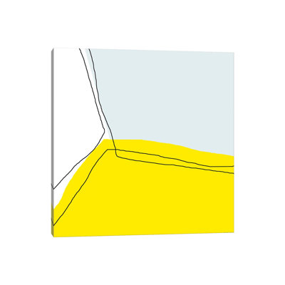 Yellow Corner by Art Mirano - Wrapped Canvas Painting