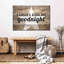 «Kiss Me Goodnight Love», impression sur toile-1578392171