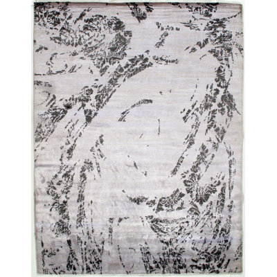 Rayon Abstract Indoor Rug
