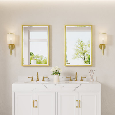 Rectangle Beveled Bathroom Vanity Mirror 