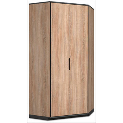Stefania 2 Door Manufactured Wood Wardrobe