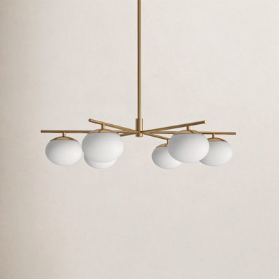 Monika Dimmable 6 - Light Chandelier