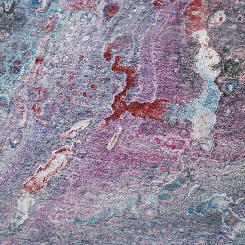 Jeté abstrait Sherpa ASB588, Bleu