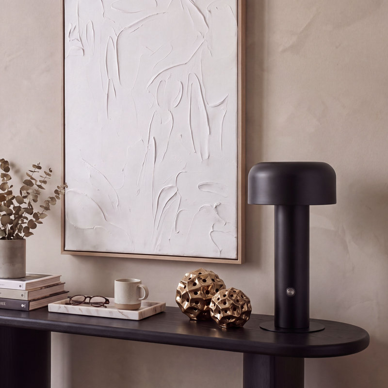 Lampe de table noire Zimmerman USB