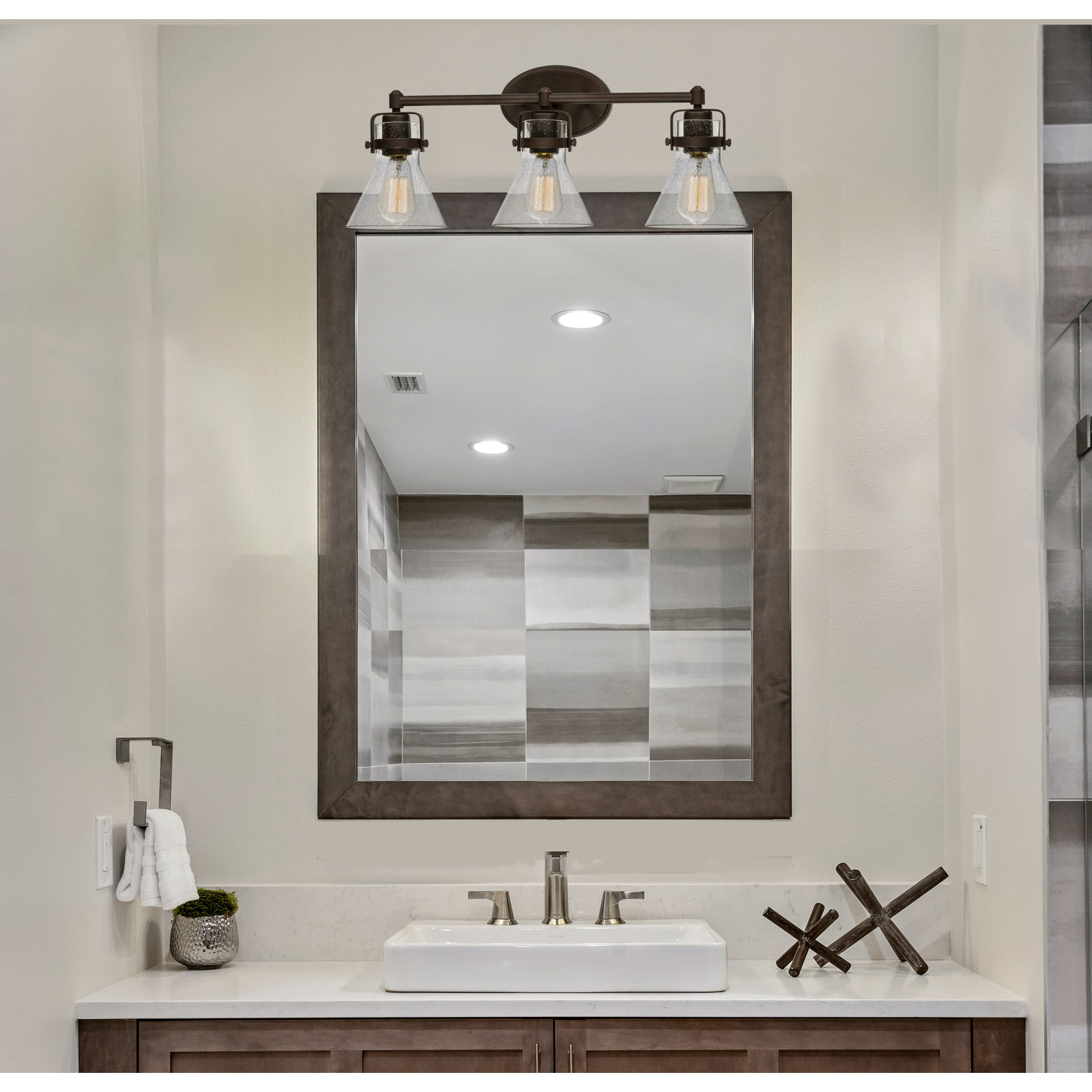 Nare Dimmable Vanity Light, No, Polished Chrome, 3 Lights