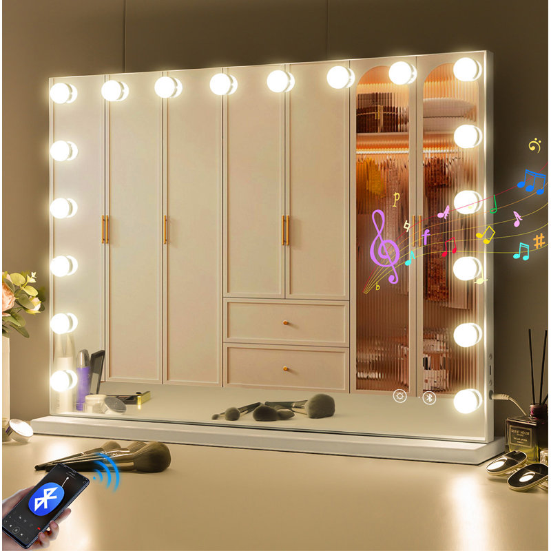 Rectangle Bluetooth LED Metal Mirror
