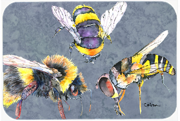 East Urban Home Bees Times Three Glass Cutting Board