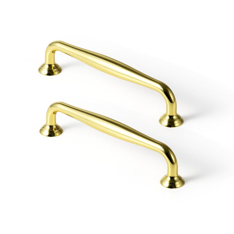 Ensemble de poignées antidérapantes rétro, 5", Rich Gold