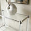 Simple acrylic transparent glass console table-298439350-298439348