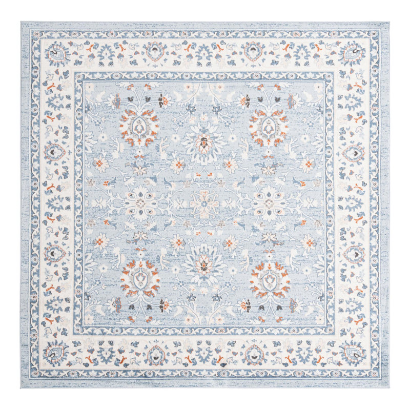 Floral Area Rug, Square 238.8cm