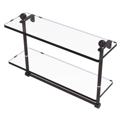 Tablette à 2 niveaux avec barre à serviettes Gober