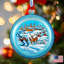Holiday 3.5'' Handmade Glass Ball Ornament
