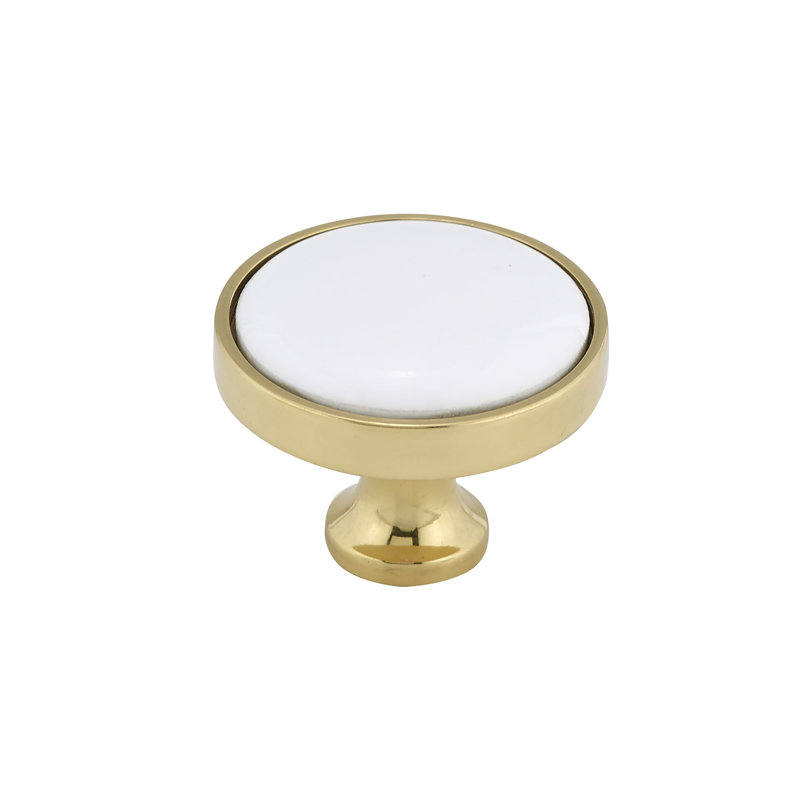 Expression 1 1/4" Diameter Round Knob, Brass