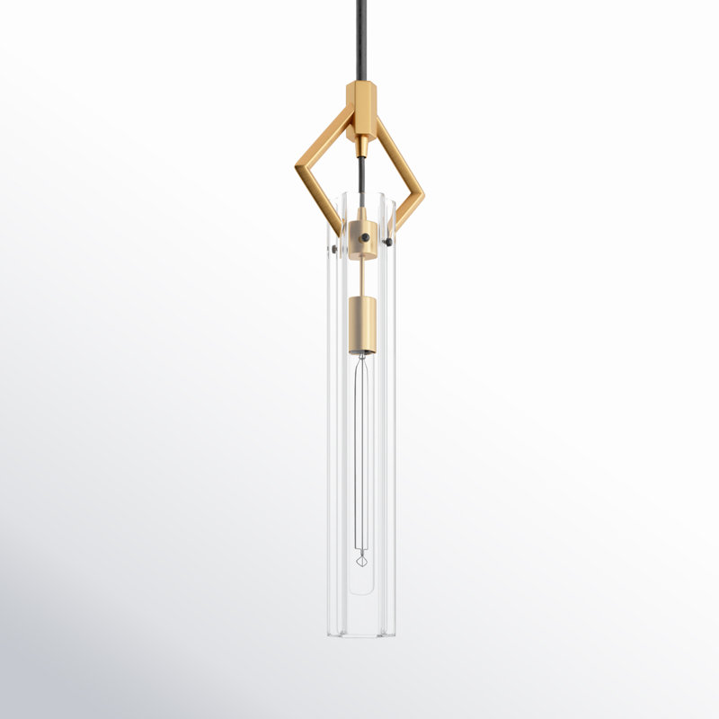 Luminaire suspendu cylindrique à 1 lumière Vivaan