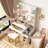 Makeup Vanity with Lighted Mirror and Outlets