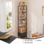 171cm H x 37cm W Metal Corner Bookcase