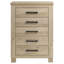 Commode à 5 tiroirs pour chambre à coucher