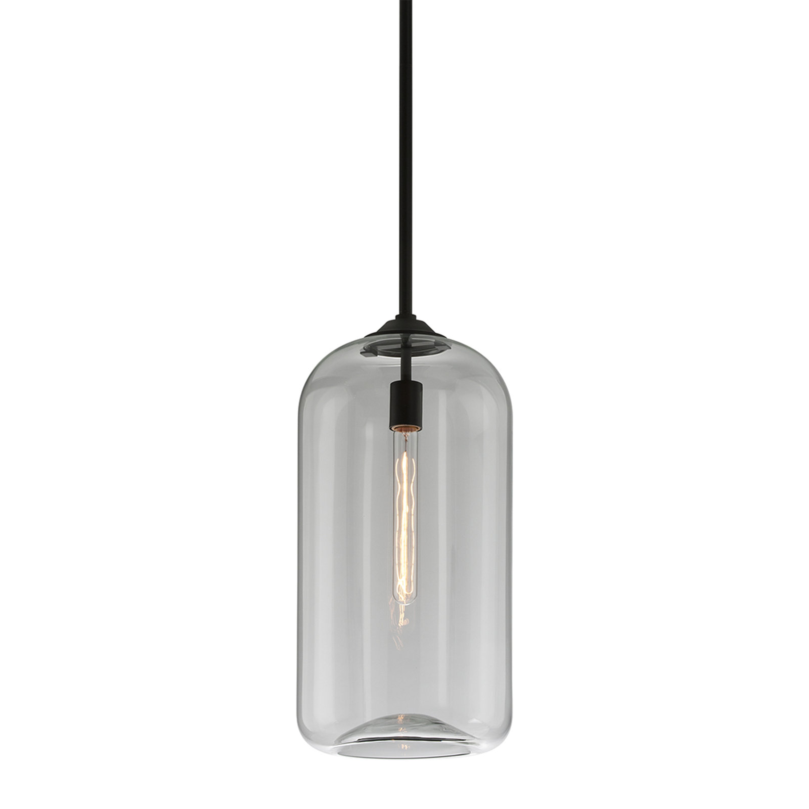 District 1 Light Pendant, Clear, 20.75" H x 10" W x 10" D