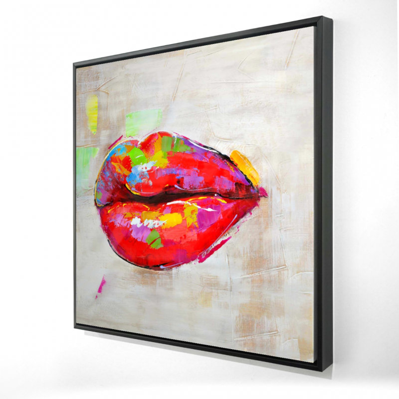 «Colorful Lips» sur toile