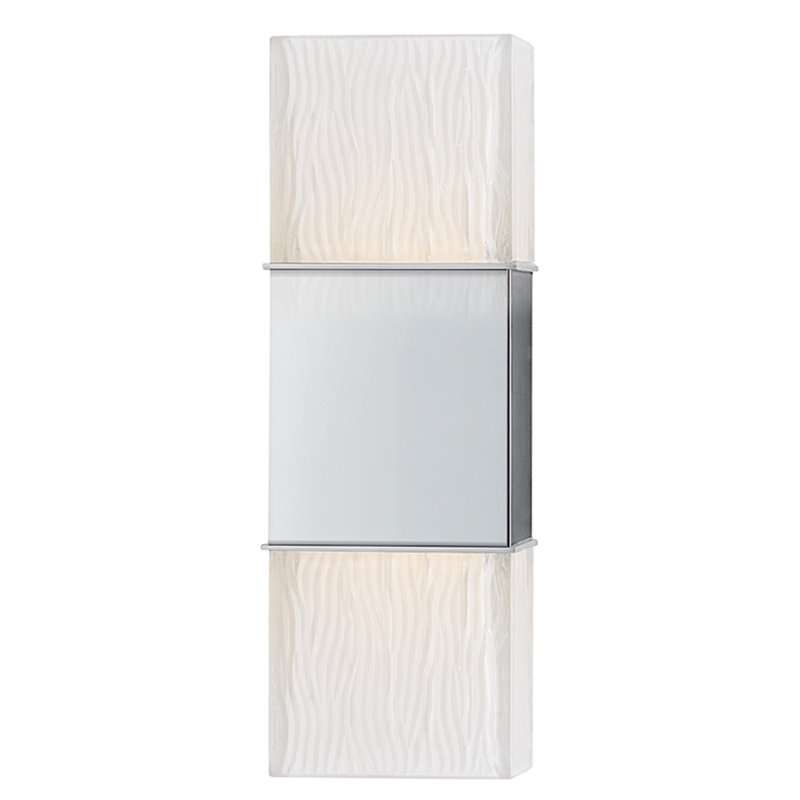 Plafonnier encastré 2 lumières Aurora, Chrome poli