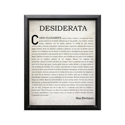 Max Ehrmann Desiderata