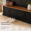 Arbre d'entrée 76,7 po Modern Farmhouse avec banc et armoire de rangement 4 portes-667940553