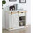 Rustic Style Antique White 1Pc Sofa Table Living Room Side Table W Drawers Barnyard Design