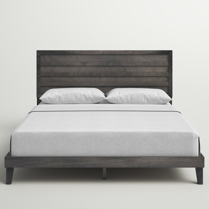 Grimaldo Slat Bed, Queen, Brownish Gray