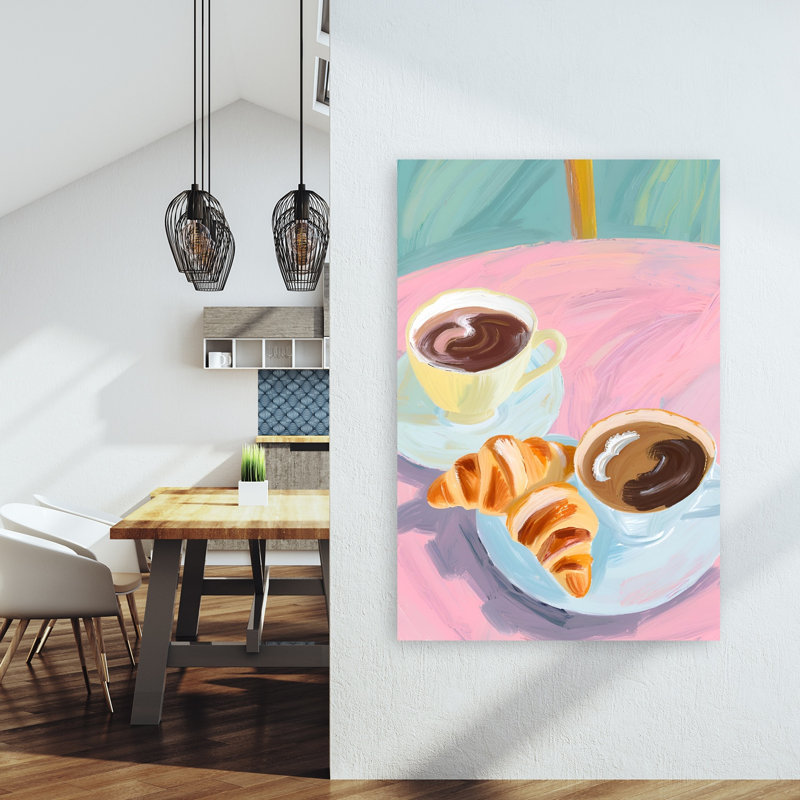 «Morning Indulgence», impression murale moderne et vibrante, H 60 po x l 40 po