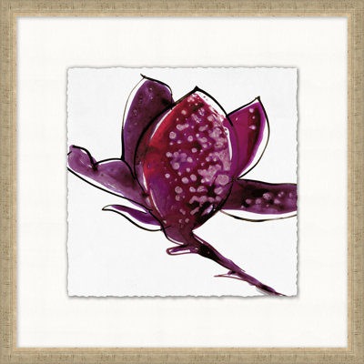 Études florales 5 - peinture encadrée