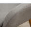 Fauteuil d'appoint contemporain en tissu, gris-401546267