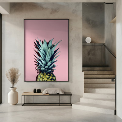 "Pineapple art 1" Framed Textured Wall Art