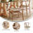 Commercial Y-Back Style Wood and Kraft Paper Stack Dining Chair-734045126-738031036