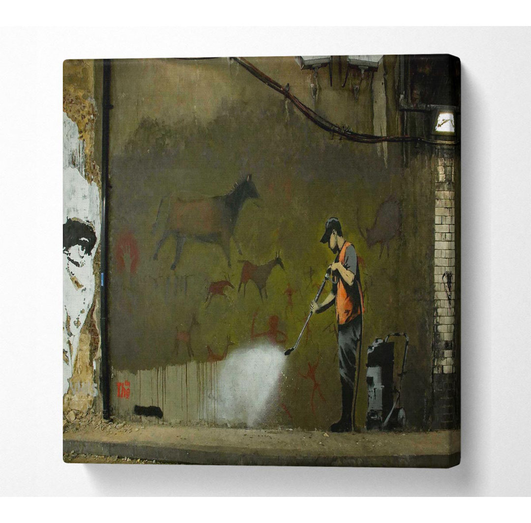 Street Art Removal - Kunstdrucke auf Leinwand - Wrapped Canvas