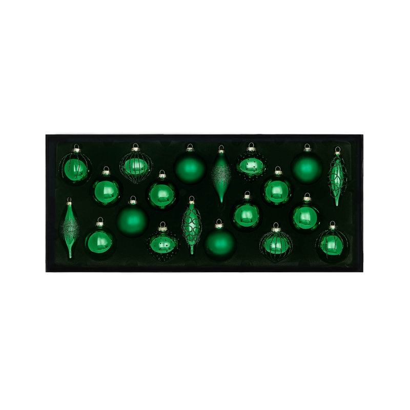 11.61cm Solid Colour Plastic / Acrylic Bauble, Christmas Green