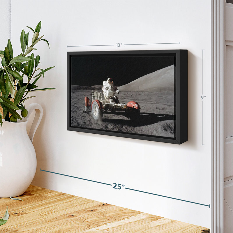 Impression sur toile Apollo 17 Lunar Landing, H 9 po x l 13 po