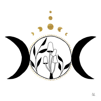 «Daine Mystical Mushroom I», reproduction sur toile tendue