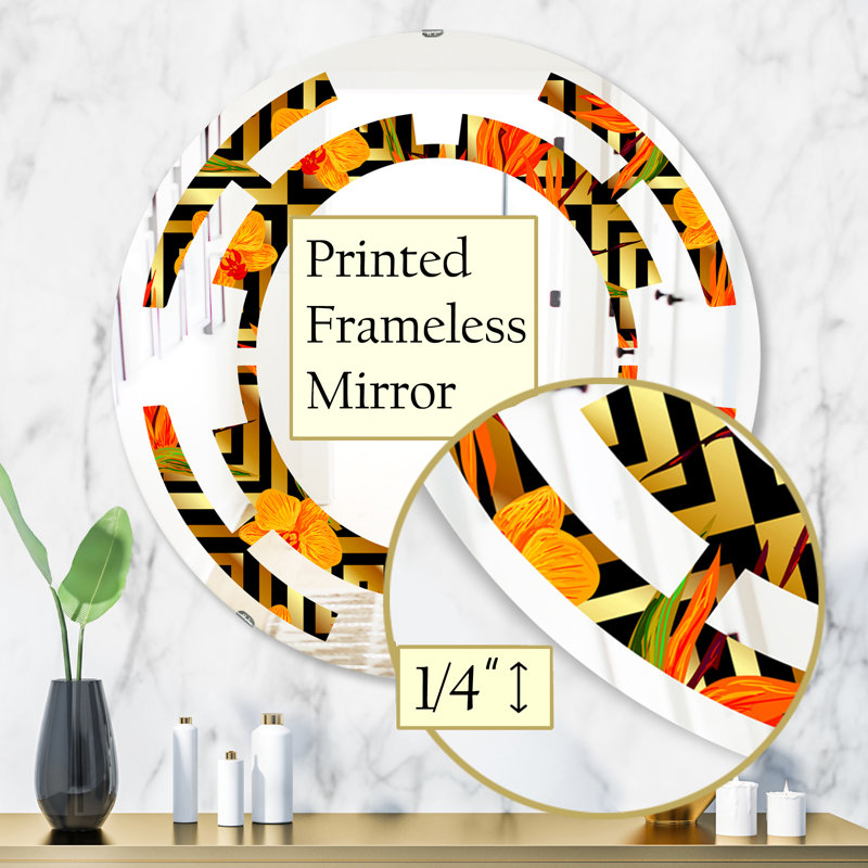 Miroir mural sans cadre Space Luxury Luxury, 31,5 po x 31,5 po