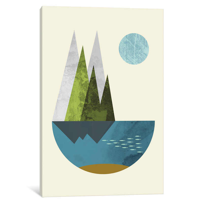 «Earth» - Impression sur papier, H 60 po x l 40po x P 1,5 po, Toile