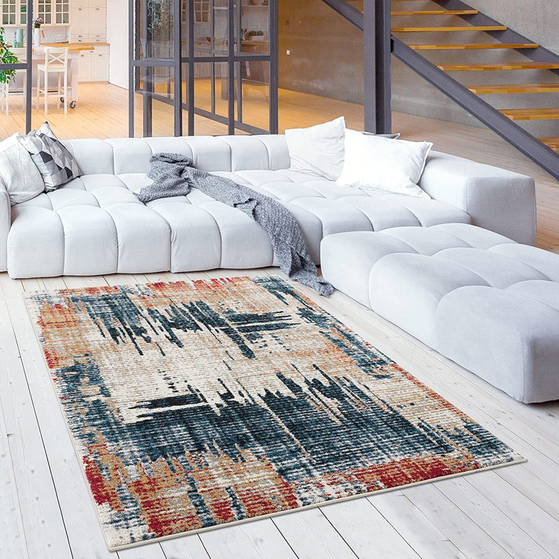 Abstract Indoor Rug, Rectangle 8' x 11'