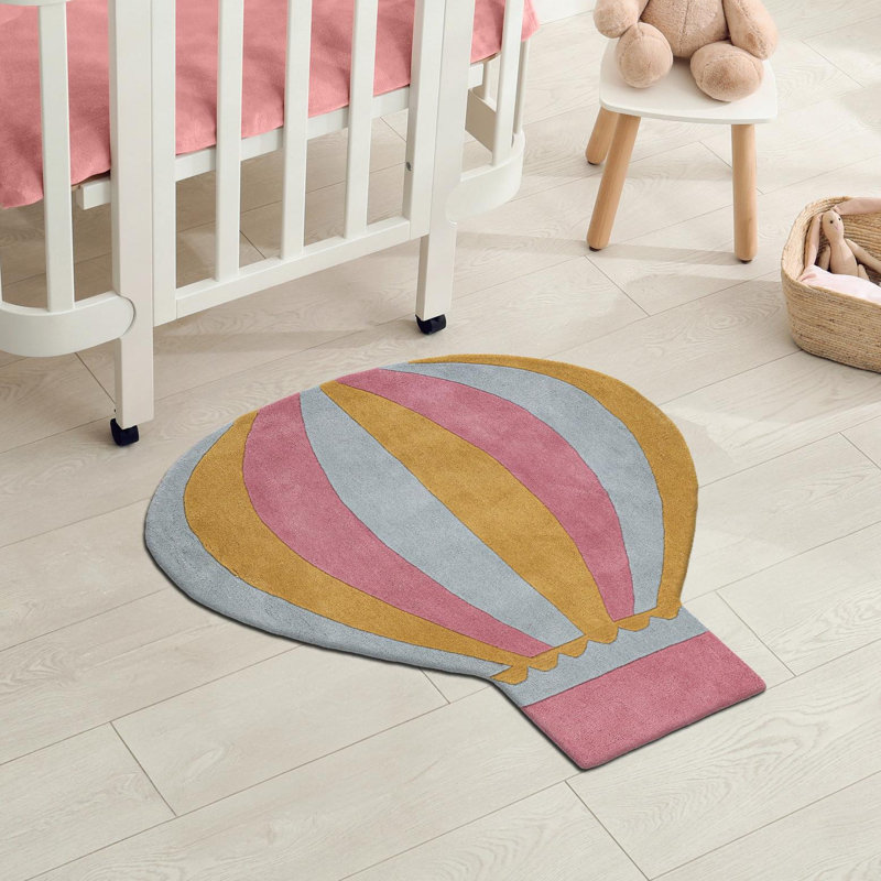 Tapis en laine pour enfants Unique Loom Zeppelin Playtime, Nouveauté 4 pi 1 po x 4 pi 5 po