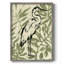 Retro Parlor Heron I Framed Print - Solid Wood-2099725637