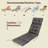 71X20" Chaise Lounge Chair Cushions With Straps, Waterproof And Fade-Resistant, For Outdoor Pool Indoor Home Office-1582307773