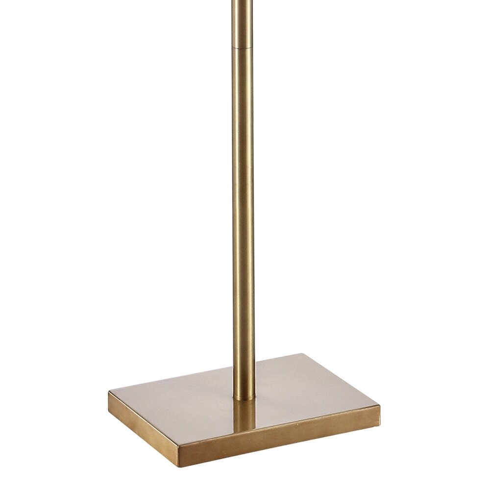 Brayden Studio® Glenna 61'' Brass Gold Traditional Floor Lamp & Reviews ...