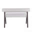 Bureau contemporain, gris et bois blanc