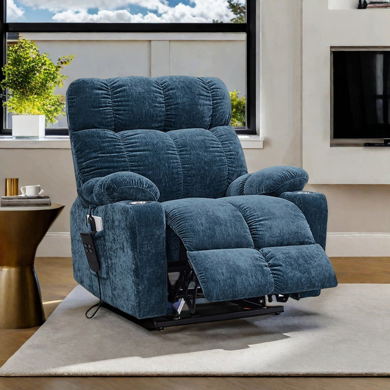 Electric Power Lift Recliner Chair, Blue